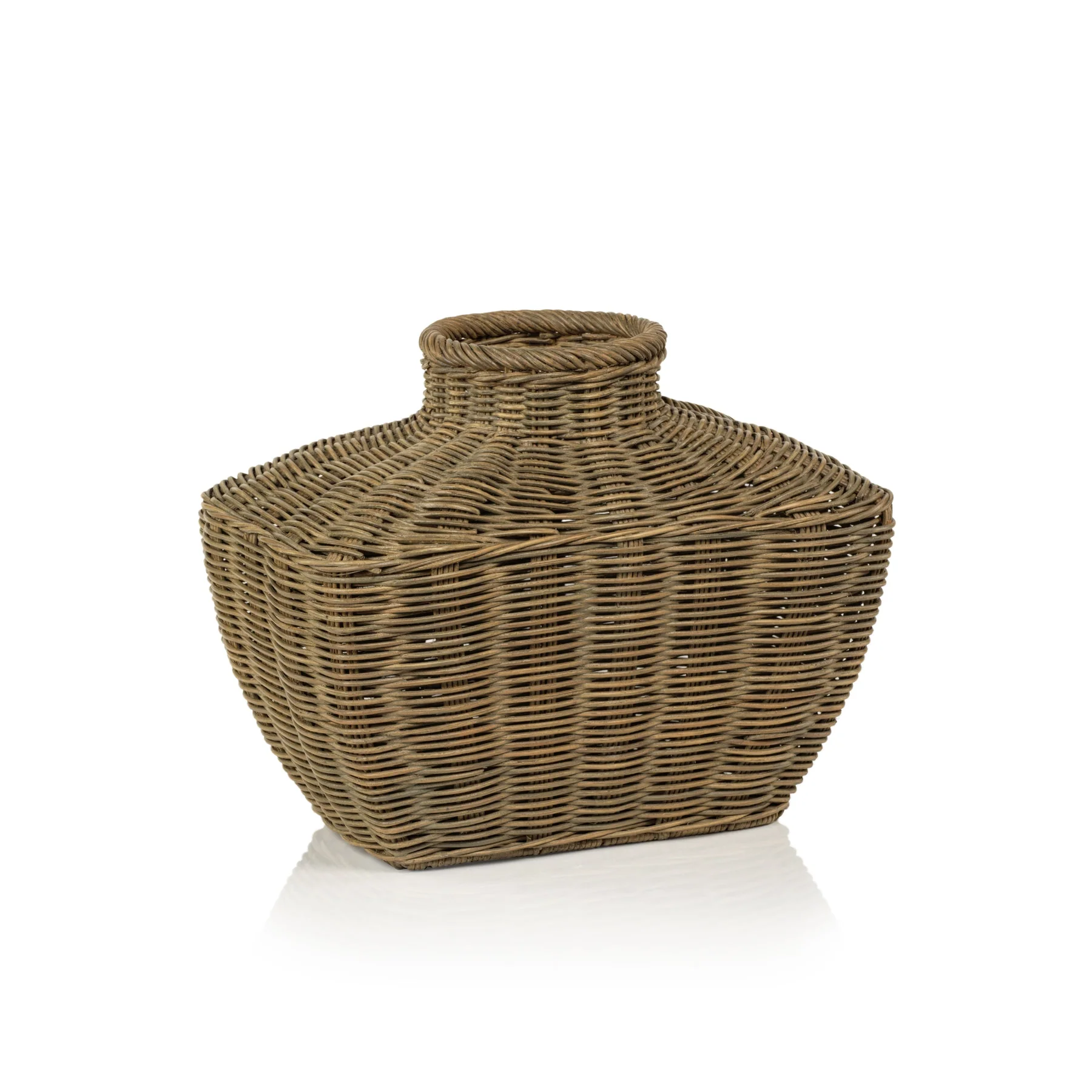 Serang Flask Shaped Rattan Basket/Vase